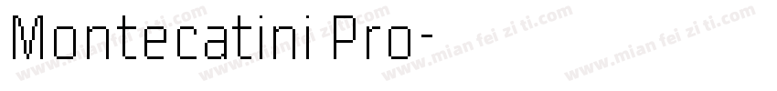 Montecatini Pro字体转换